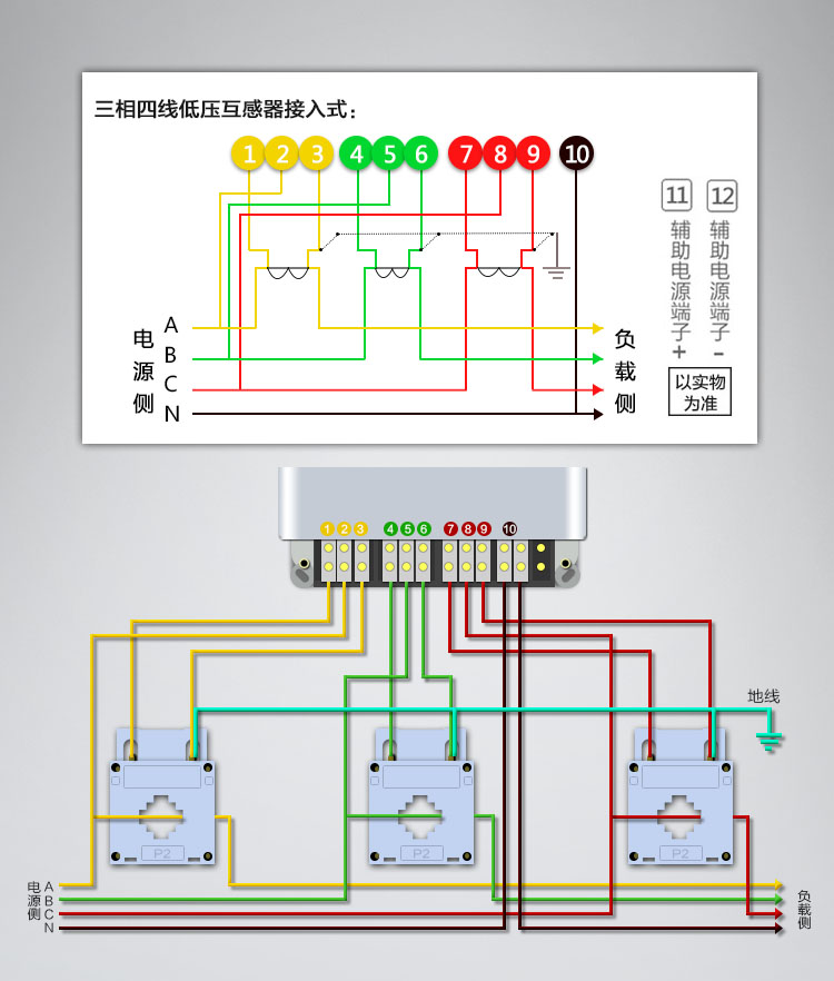 三相四線電表怎么接零線