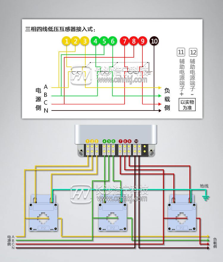 三相電表互感器接線圖